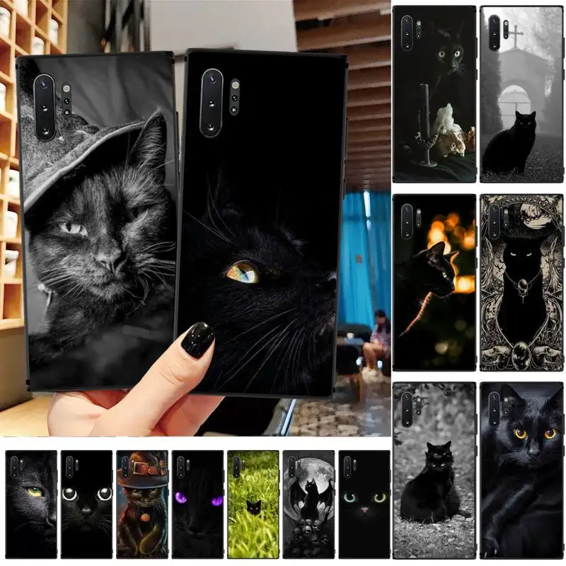 

FFboost Black Cat Staring Eye case coque fundas etui for xiaomi note max mi 3 7 8 9se Redmi 7 7a 8 8t 10 pro lite cases cover