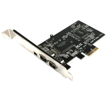 Компьютер PCIe Combo 3 порта 1394A 1x 4Pin 2x 6Pin карта расширения PCI-E к IEEE 1394 контроллер для адаптера для Firewire настольного ПК