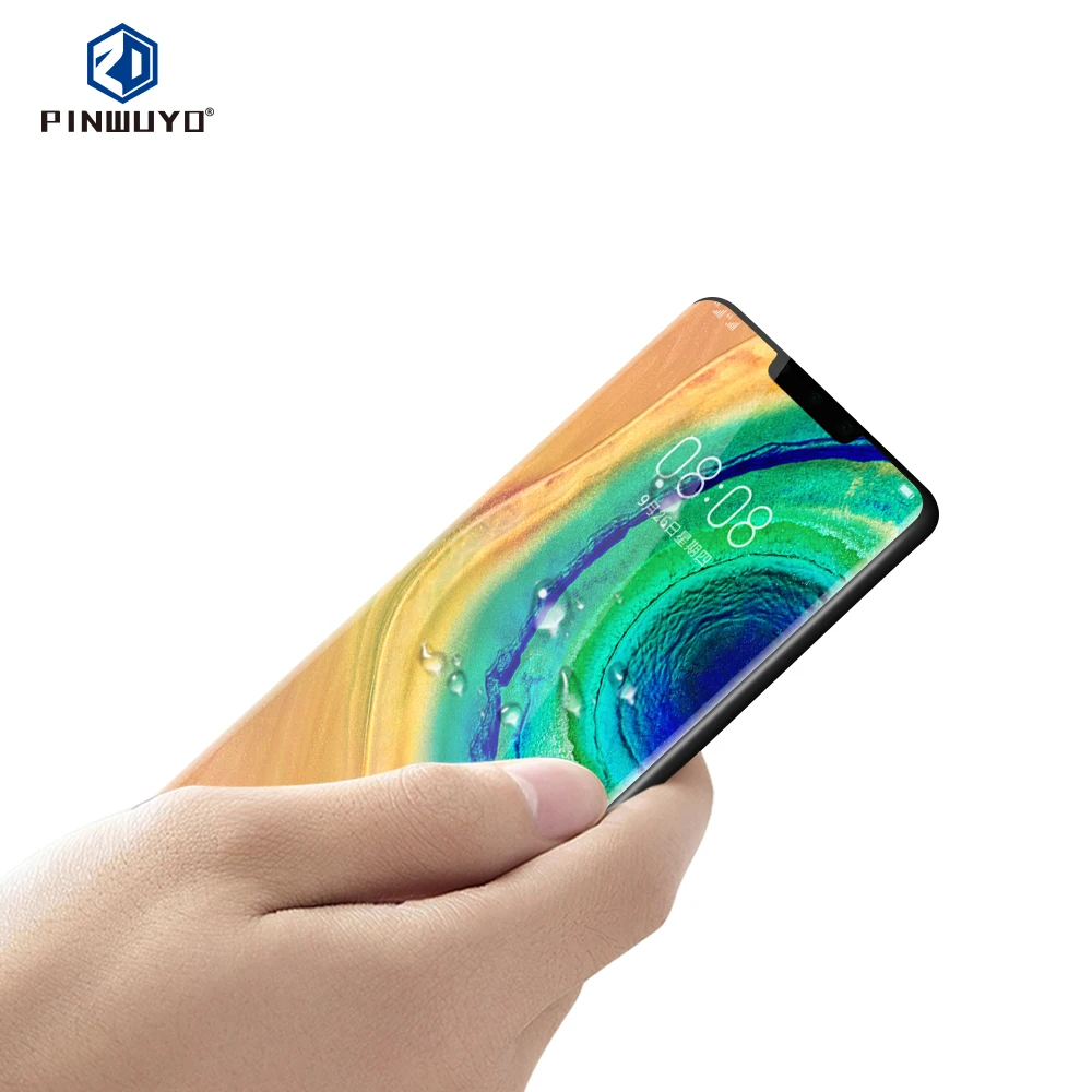 Для huawei mate 30 Pro PINWUYO 3D изогнутая пленка из закаленного стекла для huawei mate 30 Pro полная Защита экрана для huawei mate 30Pro