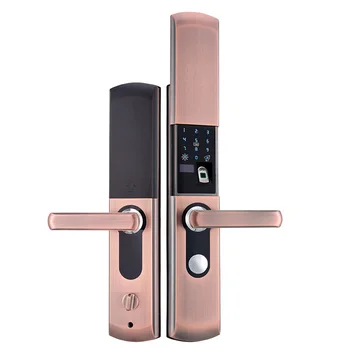 

Zinc Aluminum Alloy Sliding Cover Type Fingerprint Lock Household Automatic Anti-theft Door Lock Home Electronic Password