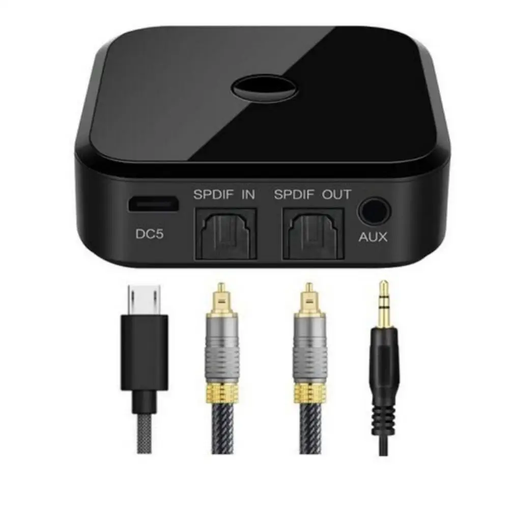 

Multipurpose 4.1 Bluetooth Audio Fiber Transmitter Receiver AUX SPDIF Bluetooth Adapter Wireless Audio Adapter