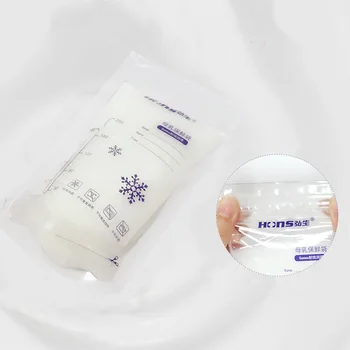 

10pcs Thickened 200ml Baby Safe Breast Milk Storage Bags Leak Proof Feeding Supplies Double Sealed Bedroom Keep Fresh Disposable