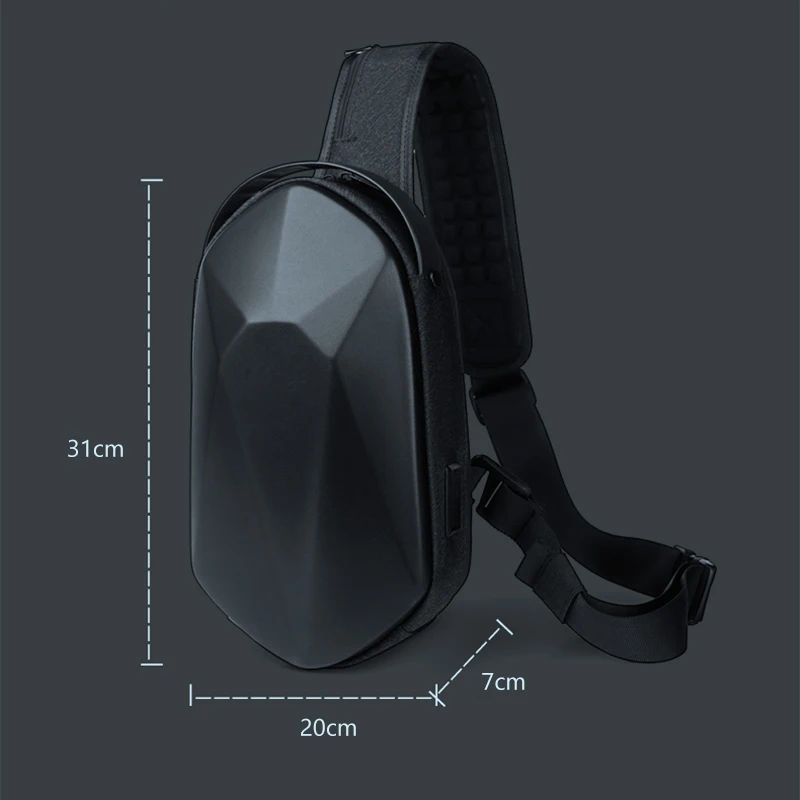 Men Shoulder Bags USB Charging Messenger Bags Anti-theft Male Waterproof Sling Chest Bag School Short Trip Cross Body Bags 2021