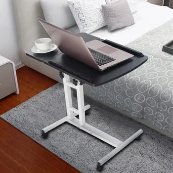 

Laptop desk bed desk can lift lazy table simple Black Household Can Be Lifted And Folded Folding Computer Desk 64x40cm #30