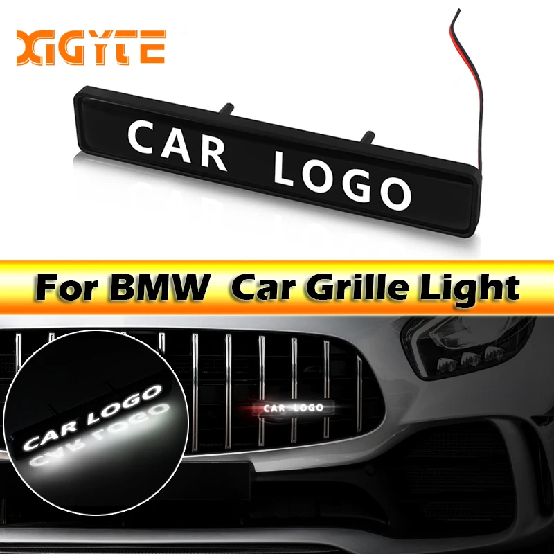 АБС ХРОМ передний капот эмлема на передней решетке светодиодные декоративные фонари стикер логотипа для автомобиля для BMW M 1, 3, 4, 5, 6, 7E Z X M3 M5 M6 F34 G30