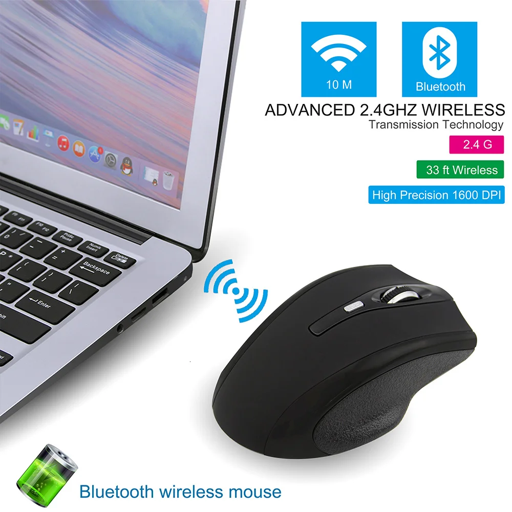 wireless bluetooth mouse optical computer mouse