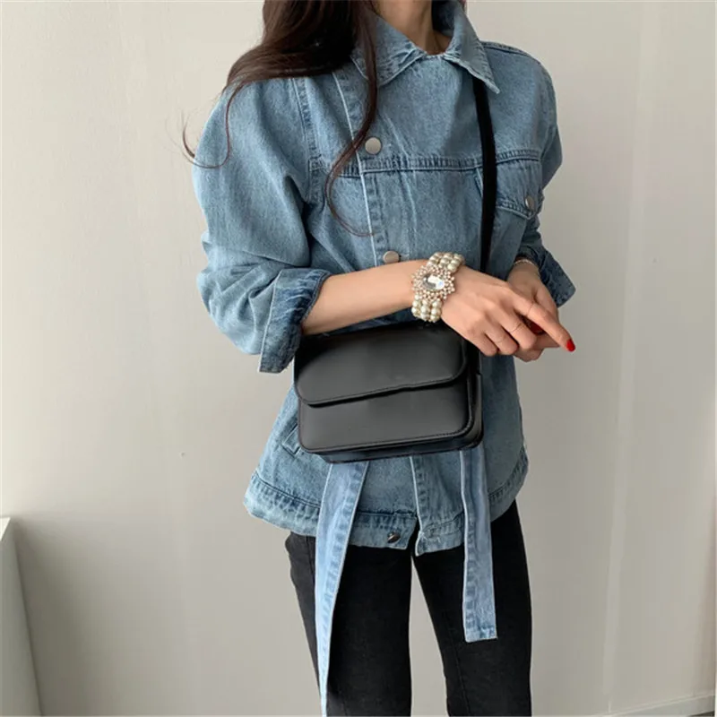 Women Autumn Winter Denim Blouses Coat Casual Turn