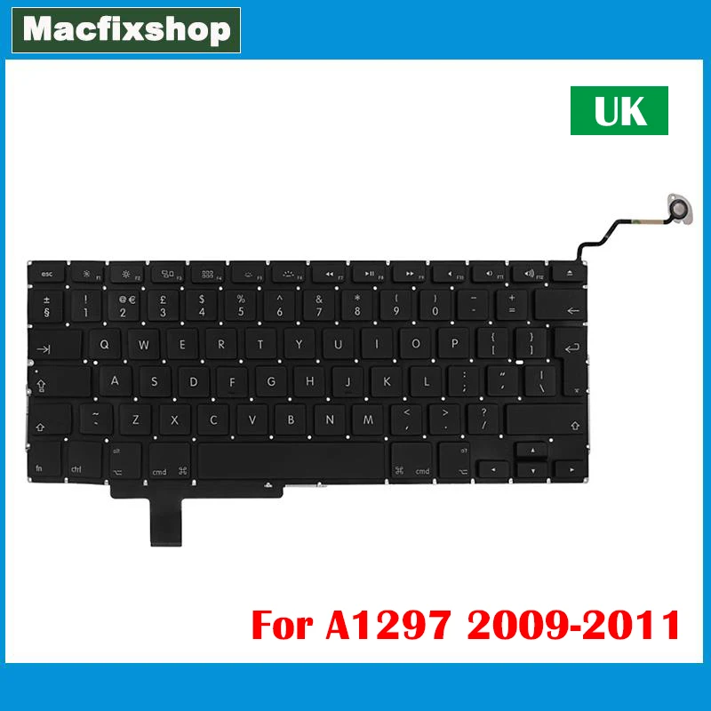 Laptop 17 Pollici A1297 Tastiera Sostituzione Uk Per Macbook Pro A1297 Uk Sostituzione Retroilluminazione Tastiera Retroilluminazione 2009 2010 2011 A