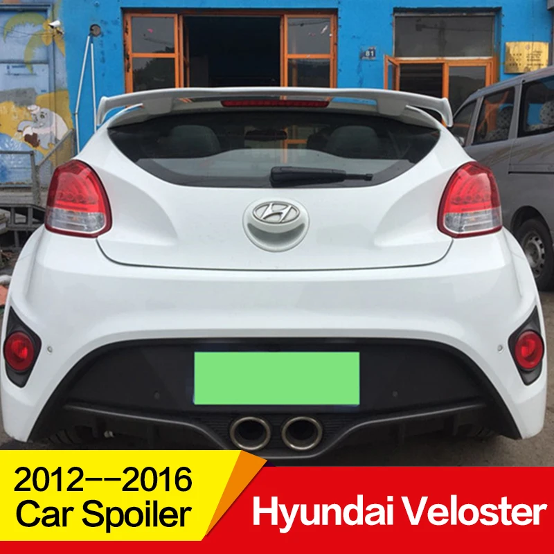 Применение для Hyundai Veloster спойлер 2012 13, 14, 15 и 16 лет ABS пластмассовый задний спойлер на крыше заднее крыло спортивные аксессуары