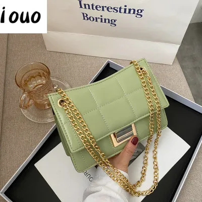

iouo genuine ladies bag female 2020 trend new wild diamond chain armpit bag women's handbag shoulder diagonal bag