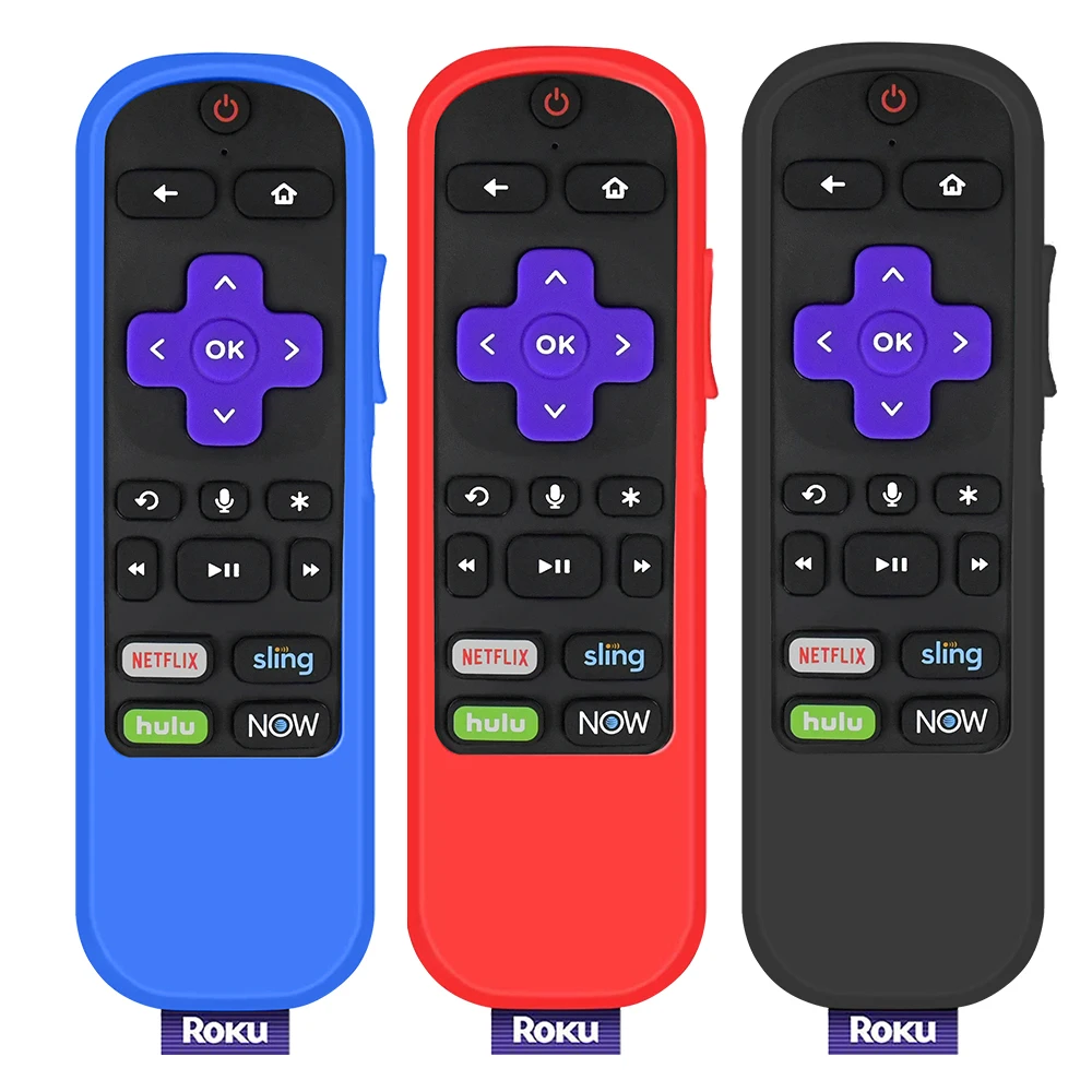 Funda protectora de silicona para TCL Roku TV, palo de vapor 3600R RCAL7R 3800 3900, mando a distancia, cubierta antideslizante