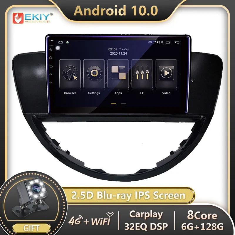 EKIY 6 + 128G Авторадио Android 10 для Subaru Tribeca 2007-2011 автомобильное радио мультимедиа Blu-Ray IPS