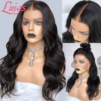 

13X6 Lace Front Human Hair Wigs With Baby Hair Body Wave High Density Lace Front Wigs 360 Lace Fronal Wigs For Black Women Lwigs