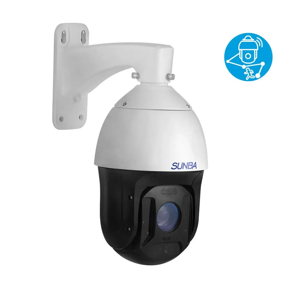 SUNBA 1080p Outdoor Auto Tracking 25x Optical Zoom IP PoE+ PTZ Camera, RTMP and Built in Mic, 300m IR Night Vision (Illuminati)|Surveillance Cameras| - AliExpress