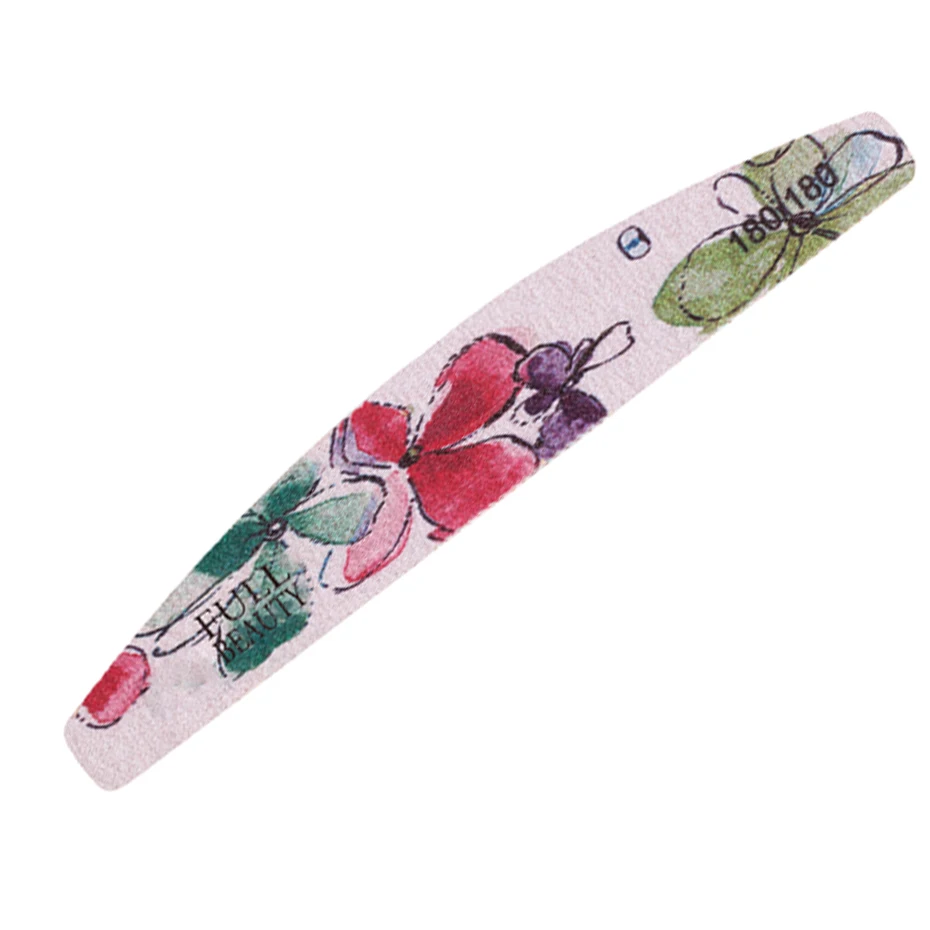 1pcs Washable Colorful Nail Files Grinding 80/100/150/180/240/320 Flower Design Block Buffer Manicure Tools LY1523 - Цвет: 180-180