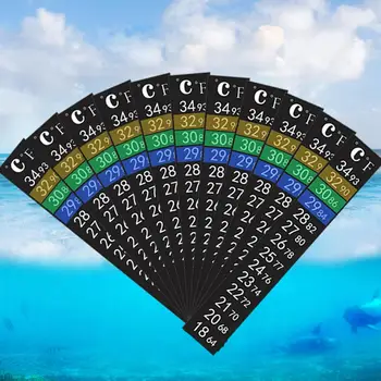 

Hot Sale 3Pcs Multi Purpose Dual Scale Aquarium Fish Tank Temperature Thermometer Sticker Adhesive Sticky Temperature Gauge
