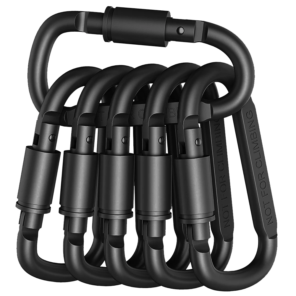 D-ring Snap Buckle Carabiner Keychain Camp EDC Tools Travelling Easy Carrying Aluminum Alloy Outdoor Durable Parts afbeelding