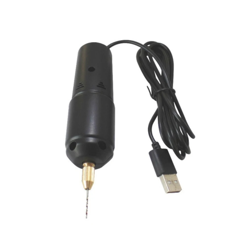 Electric Drills Mini Engrave Tools Portable Handheld Micro USB Jewelry Hand Drill with 3pc Bits DC 5V for Making DIY Wood Craft