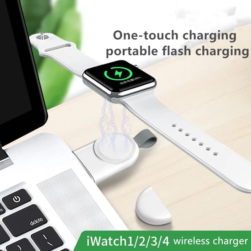 Портативное беспроводное зарядное устройство для IWatch 5 4 зарядная док-станция USB зарядное устройство кабель для Apple Watch Series 5 4 3 2 1 Аксессуары