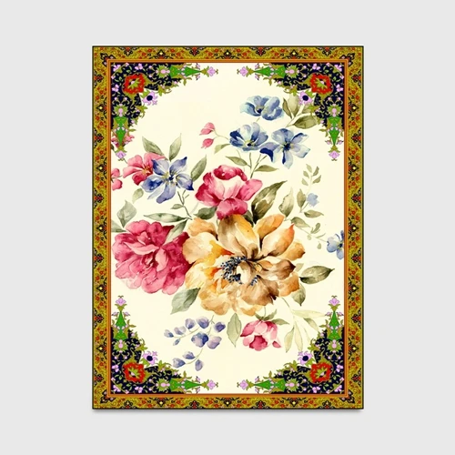 Carpet1 Американский кантри стиль пол цветок ковры гостиная диван стул коврики для спальни прикроватная детская игровая палатка коврик - Цвет: Carpet1