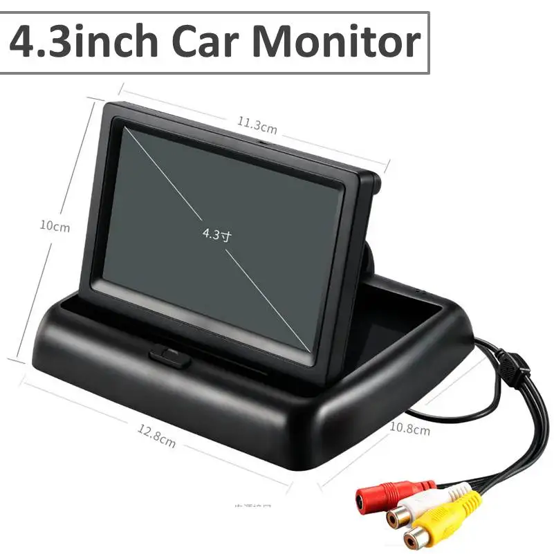 

4.3 inch Foldable Car Monitor TFT LCD Display Cameras Reverse Camera Parking System for Car Rearview Monitors and CCTV