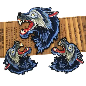 

Iron On Patch 2Piece Embroidered Cute wolf Patches DIY Embroidery patching Apply to Handmade Clothes Bags skirts coat