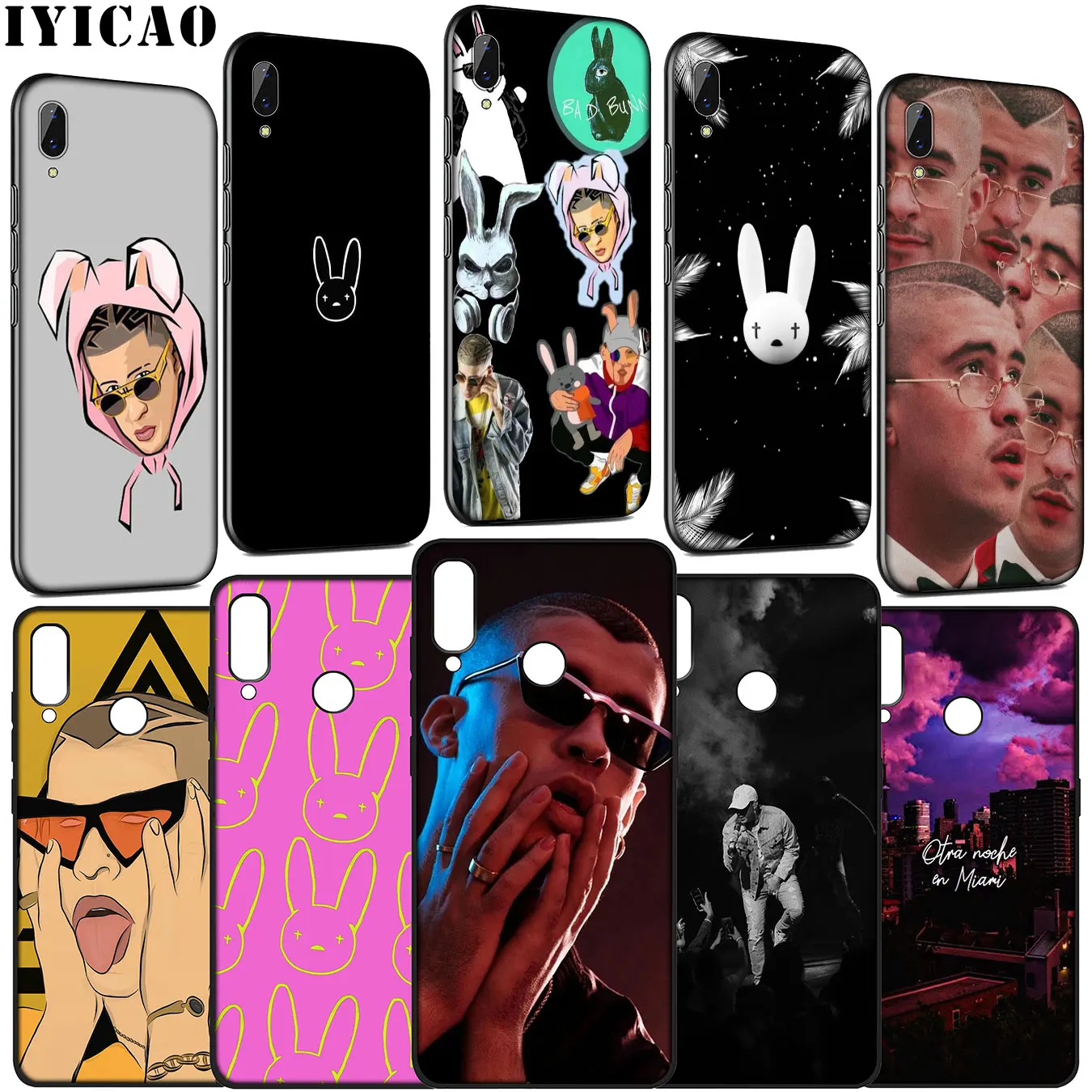 Bad Bunny Рэппер мягкий чехол для телефона Huawei Y9 Y7 Y6 Prime 2019 2018 Honor 20 10 9 9X 8C 8X 8 Lite 7C 7X 7A Pro |