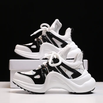 

Shoes Women 2020 Designer Sneakers Casual Platform Shoes Ladies Footwear Autumn Walking Trainers Vulcanized Shoes Woman Sneakers