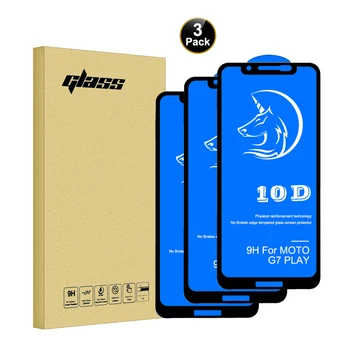 

50pcs CAMDEMS 4in1 or 3in1 10D anti break Tempered Glass Screen Protector For MotorolaG6 G7 PLAY G7 POWER G6 PLUS E5 PLUS