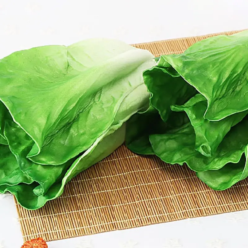 Realistic Lifelike Decorative Artificial Lettuce Fake Vegetables House Kitchen Wedding Party Cabinet Display Decor food model food photography props vegetable ornaments