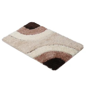 

Geometry Pattern Area Rug Home Inside Floor Carpet Absorbent Bedroom Doormat Living Room Large Foot Rug Soft Bathroom Mat Carpet