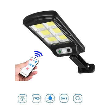

Solar light lamp floodlight reflector Motion Sensor Outdoor Garden Decoration Fence Stair Pathway Yard Security 4 Modes remote c
