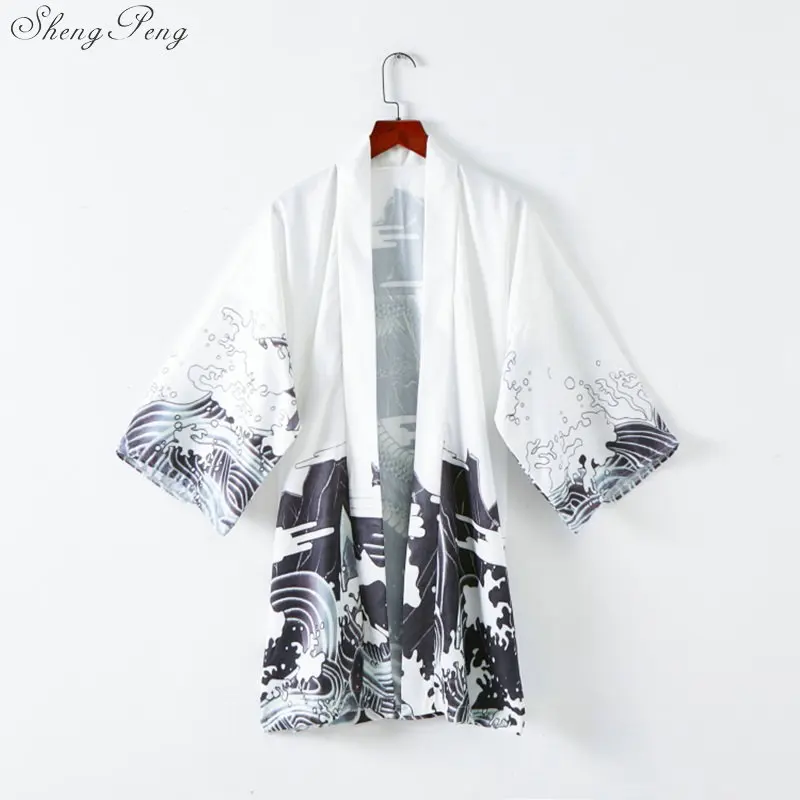 Yukata haori, мужское японское кимоно, кардиган, мужской костюм самурая, одежда, кимоно, куртка, мужское кимоно, рубашка yukata haori V1775