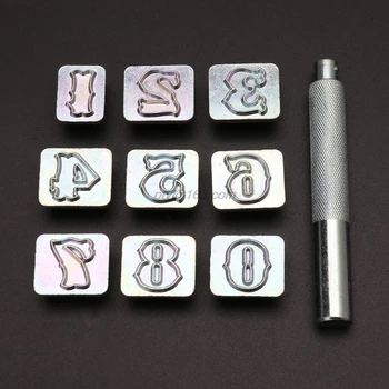 

9pcs Steel Number Stamp Punch Set DIY Leather Craft Metal Punching Tools Kit