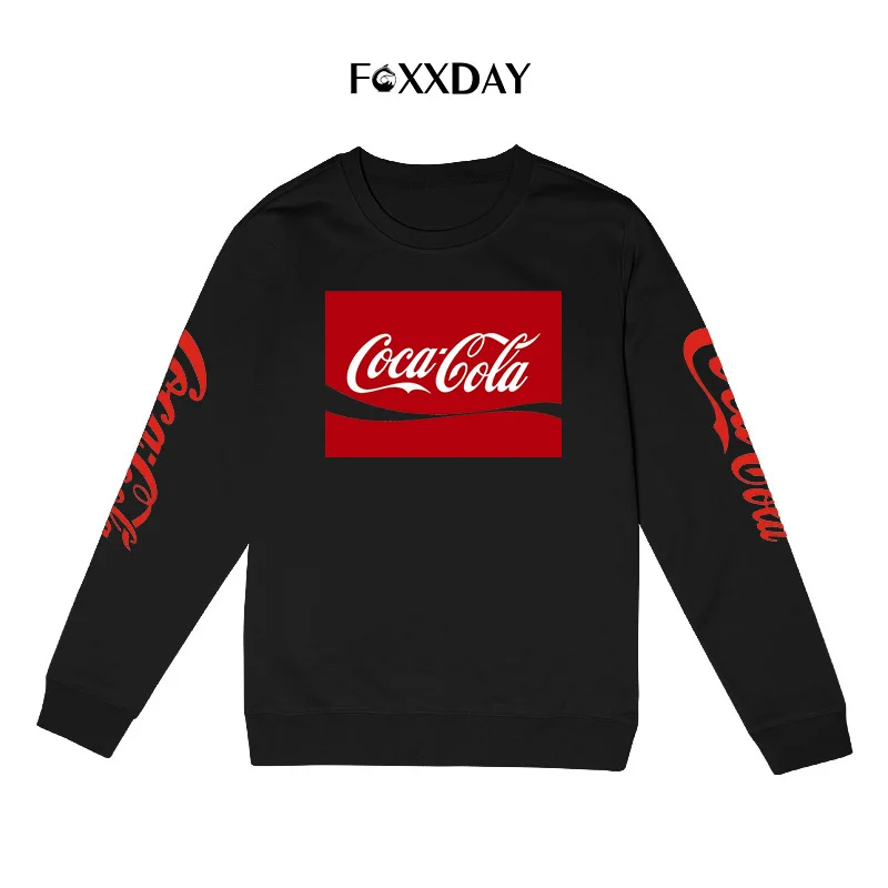 

Origional Autumn And Winter Popular Brand Coca-Cola Europe And America High Street Loose-Fit Coat Round-neck Pullover Men And Wo