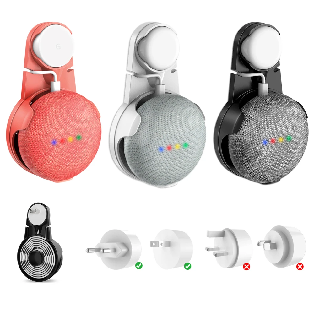 2 шт. на выходе настенный держатель для Google Home мини аудио голосовой помощник кабель управление кронштейн в кухне спальни