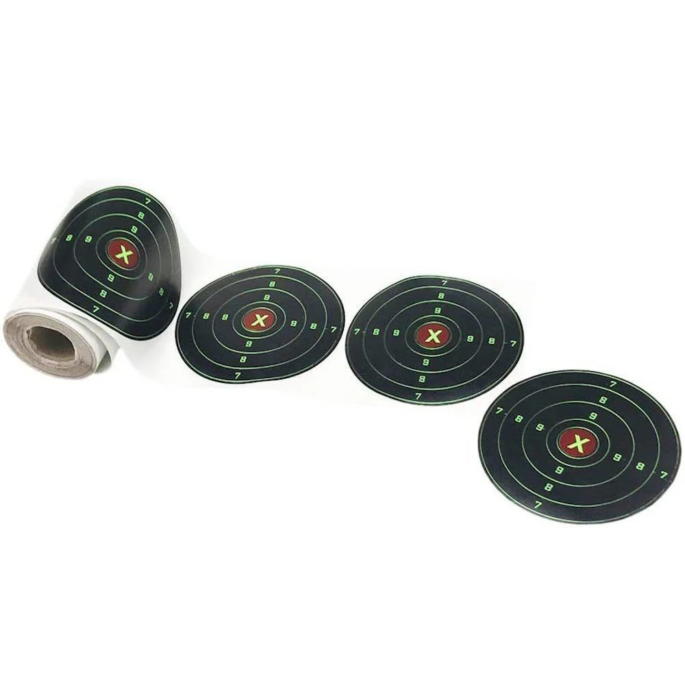 4 Inch 100Pcs/Roll Targets for Shooting Reactive Self Adhesive Target for BB Gun Pellet Gun Airsoft Rifle
