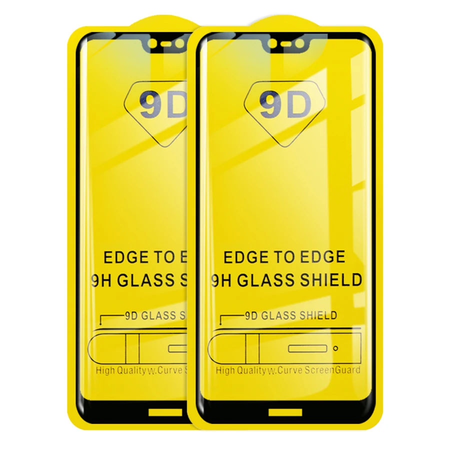 Закаленное стекло 9D для huawei Honor 10 20 Pro 9x 8x 8c Y5 2019 2 шт. | Мобильные телефоны и