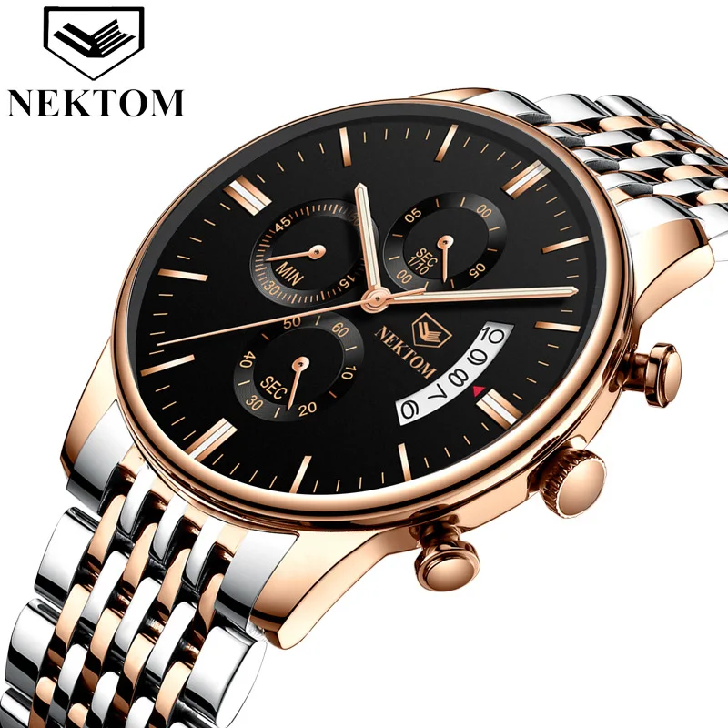 

Men's Watch Steel Strip Business Waterproof Fashion Watch Quartz Watch Large Dial Men's Luminous Luxury Fashion Waterproof Watch