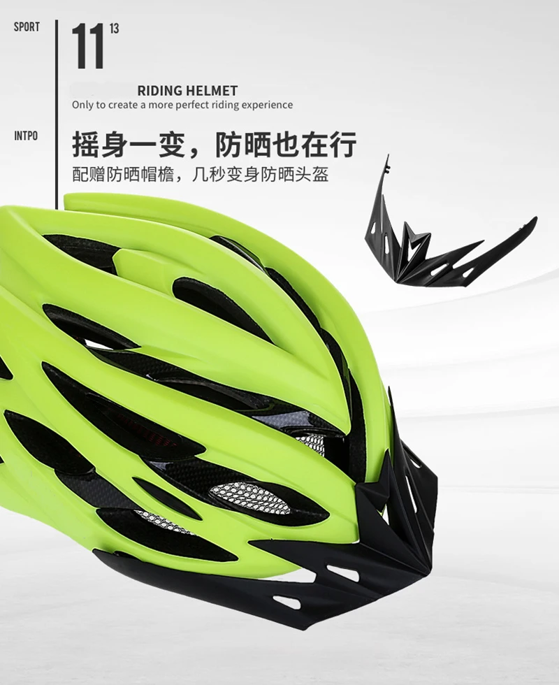 2020 Lightweight Cycling Helmet Bike Ultralight helmet Intergrally-molded MTB Mountain Road Bicycle Helmet Safe Men Women