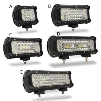 

Car LED Work Light Bar Driving Lamp For Offroad Boat Tractor Truck SUV Fog Light 12V 24V Headlight For Off Road Trucks ATV