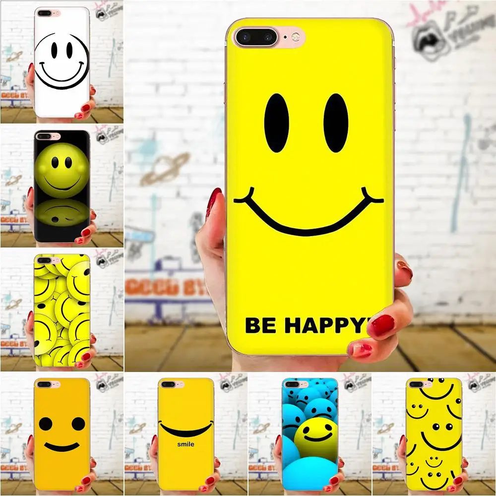 Прозрачные чехлы S mi ley Face из ТПУ для Xiaomi Redmi 4 7A 9T K20 CC9 CC9e Note 7 9 Y3 SE Pro Prime Go Play |