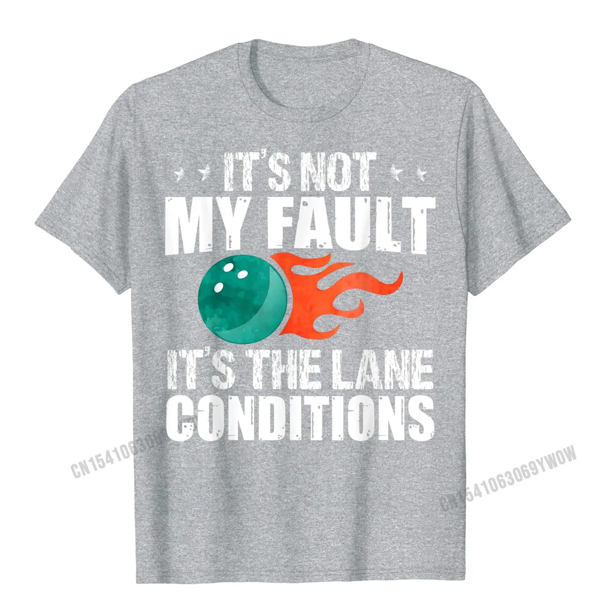Camisa Design Fall 100% Cotton Round Neck Mens Tops Shirts Printed On Top T-shirts Hot Sale Short Sleeve Tshirts Bowling Excuse Funny Shirt Lane Conditions Bowler Gift T-Shirt__230 grey
