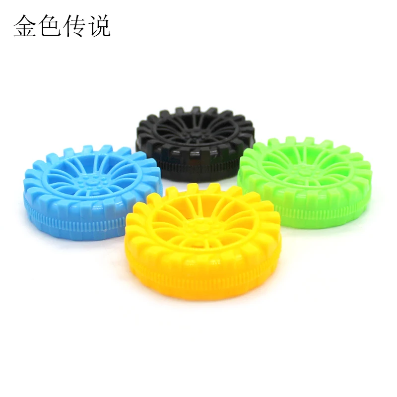 2*50mm narrow plastic wheel Handmade four-wheel drive toy narrow wheel sub-assembly DIY material