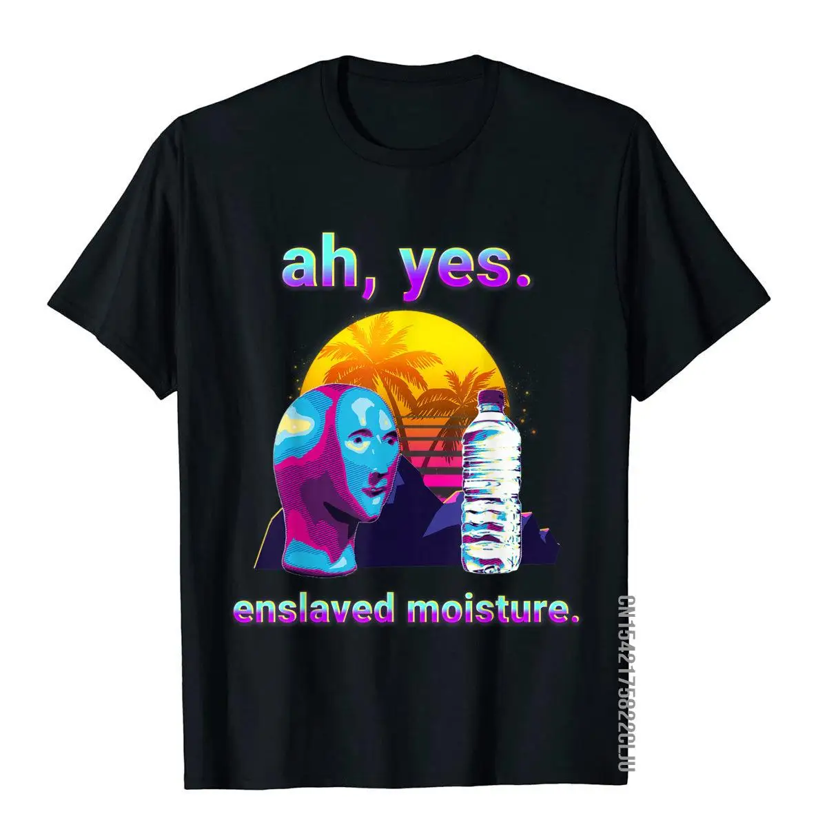 Ah Yes Enslaved Umidità Dank Meme Retro 80S Vaporwave T-Shirt Stile Semplice Uomo T Shirt Designer Cotone Top Tees Comics