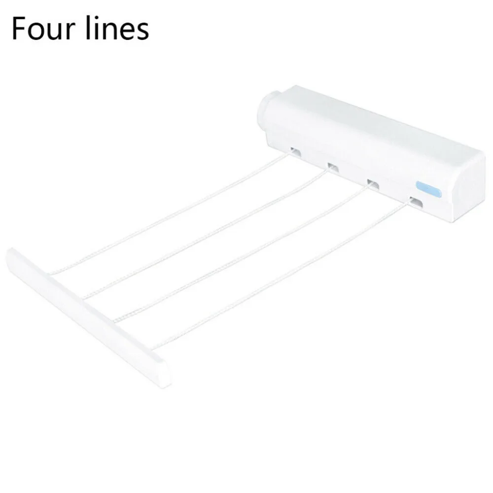 Automatic Retractable Clothesline Telescopic Four Five Lines Clothes Line Hanger Drying Rack tendedero (7)