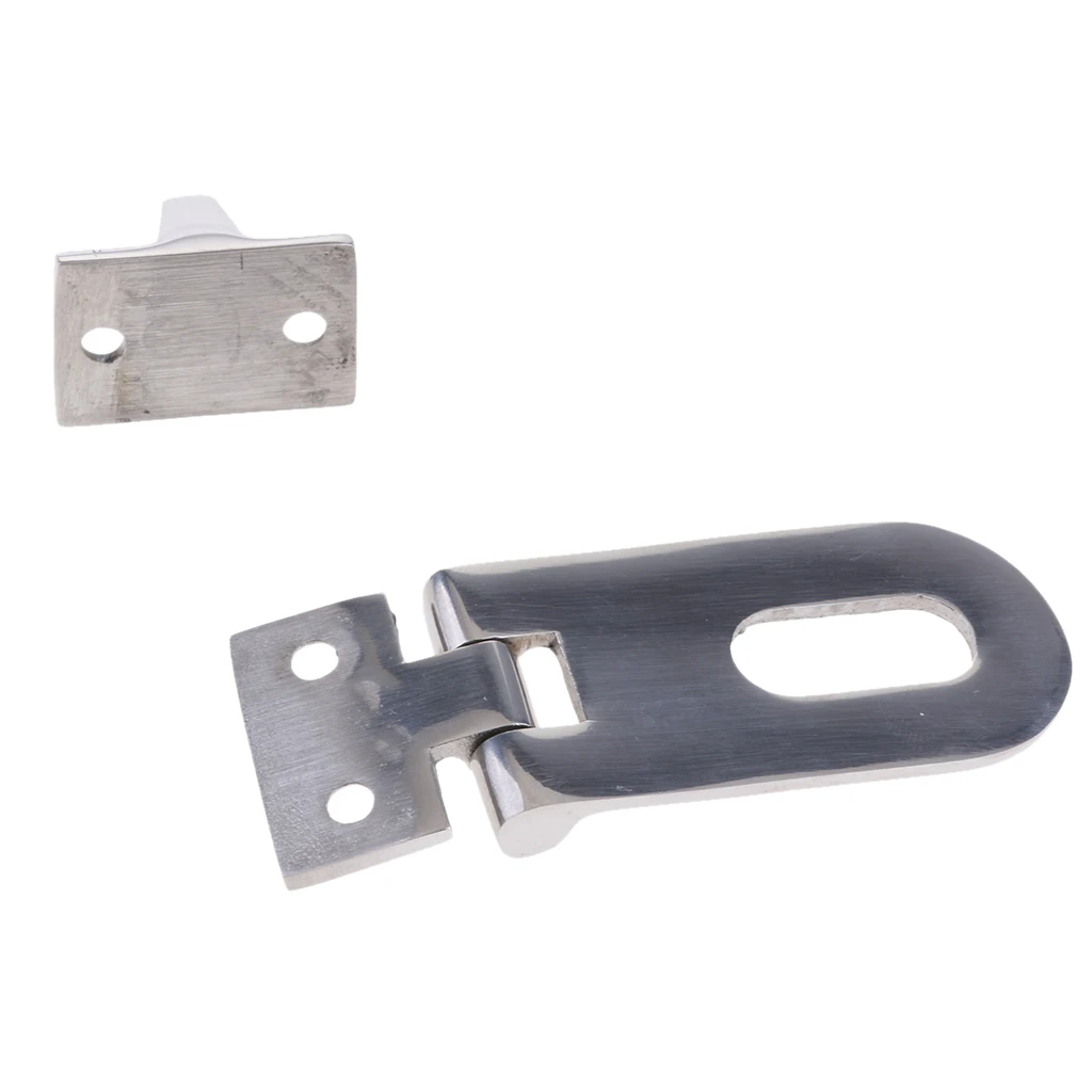 

Boat Marine Stainless Steel Deck Cabin Door Safety Hasp Swivel Lock Hardware