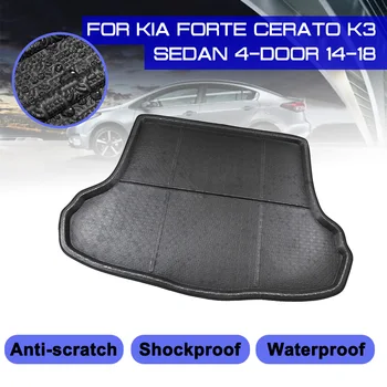 

For Kia Forte Cerato K3 Sedan 4-door 2014-2018 Car Rear Trunk Boot Mat Waterproof Floor Mats Carpet Anti Mud Tray Cargo Liner