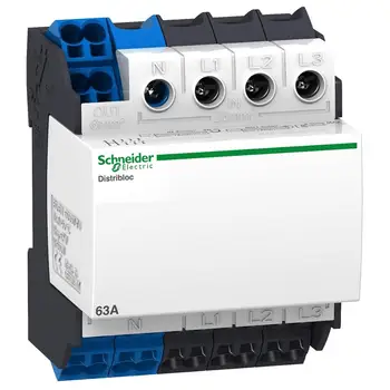 

Terminal Block Cable Distributor (upper Inlet) 4P 63A Rated Operating Voltage 440VAC DIN Rail Installation 04040