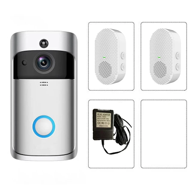 screen intercom EKEN V5 Smart Video WIFI Doorbell Camera 720P Visual Call Intercom Door Bell Infrared Night Vision Remote Record Home Security indoor monitor Door Intercom Systems